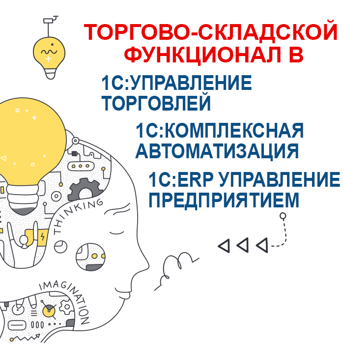 Торгово-складской функционал в  УТ, КА и 1С:ERP