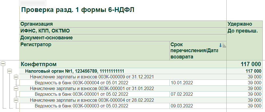 Премия в отчете 6-НДФЛ 2022