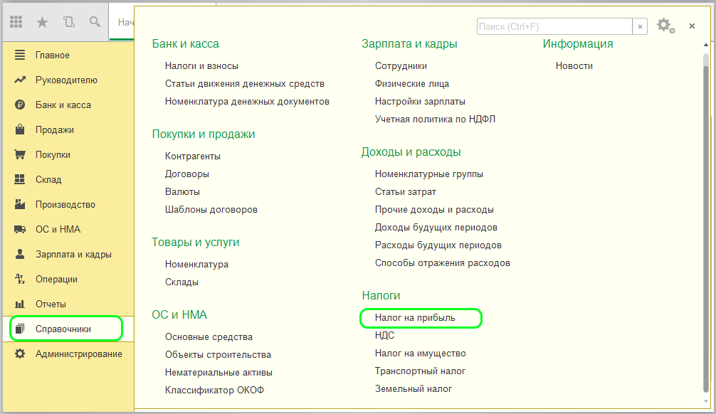 Налог на прибыль