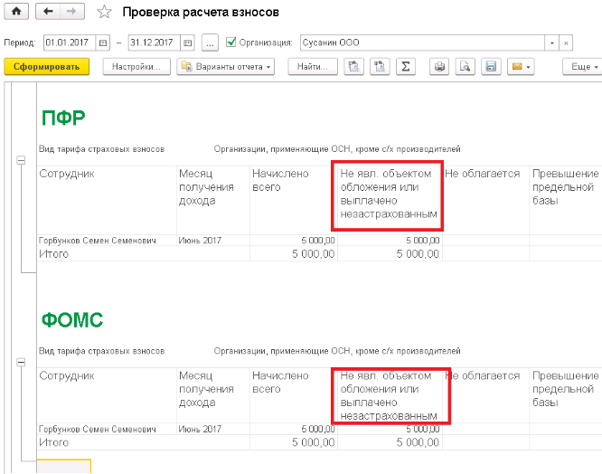 Отчеты по налогам и взносам