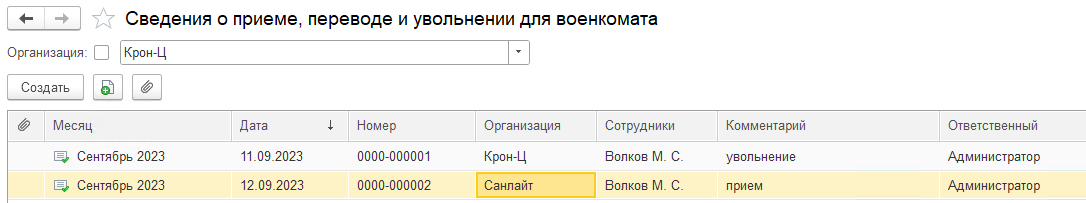 Воинский учет в ЗУП