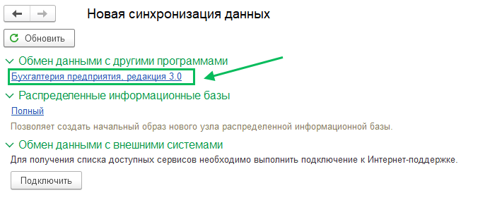 Синхронизация через интернет CRM-БП