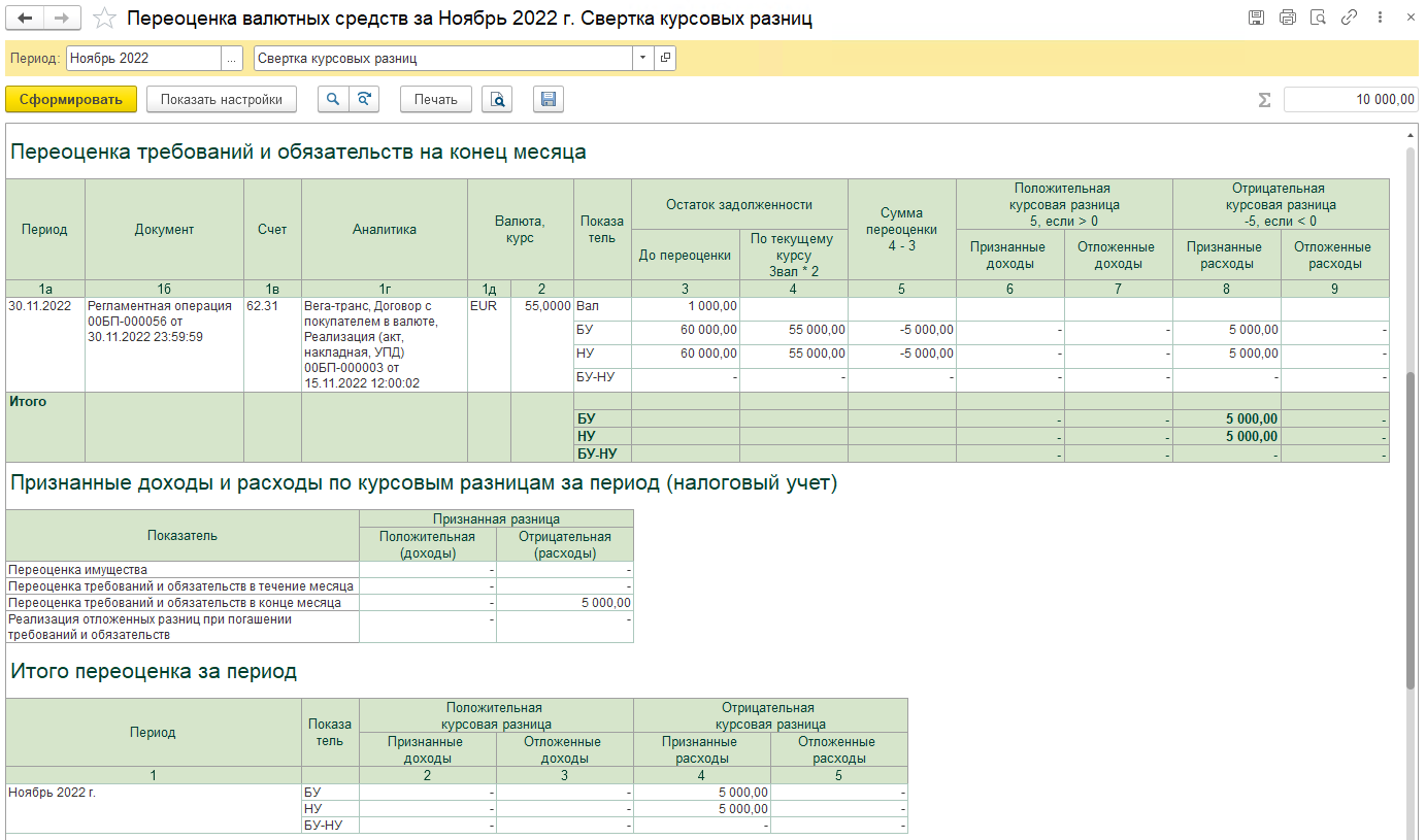 Курсовые разницы 2022-2023: перенос на будущие периоды расходов и свертка курсовых разниц за 2022 год в 1С БП 3.0