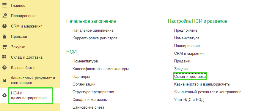 Реализация ордерной схемы